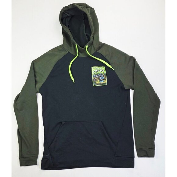 Nike Dri Fit Tales From The Crypt Size Large Black Green Pullover Pocket Hoodie - Picture 1 of 10